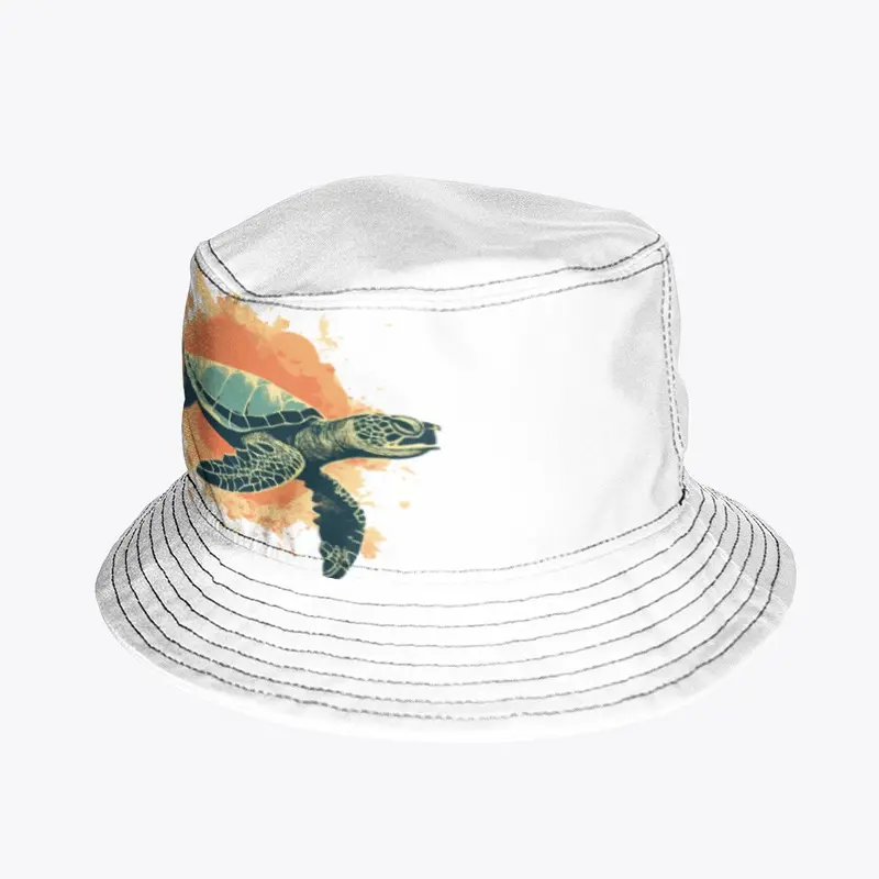 Sea Turtle Retro Minimalist Design