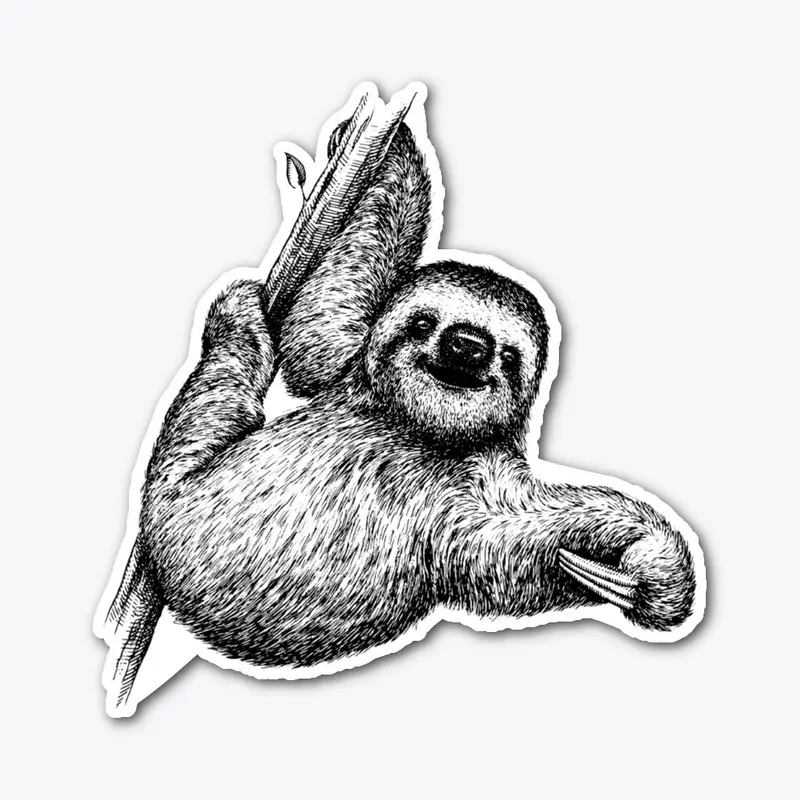 Three-toed Sloth (outline)