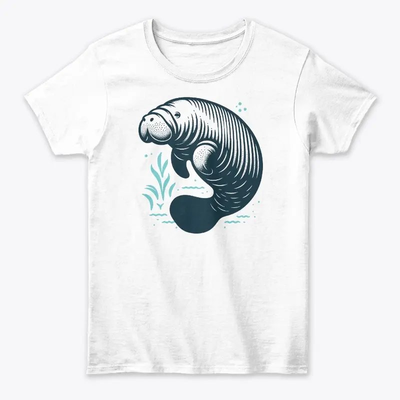 Cute Manatee Graphic