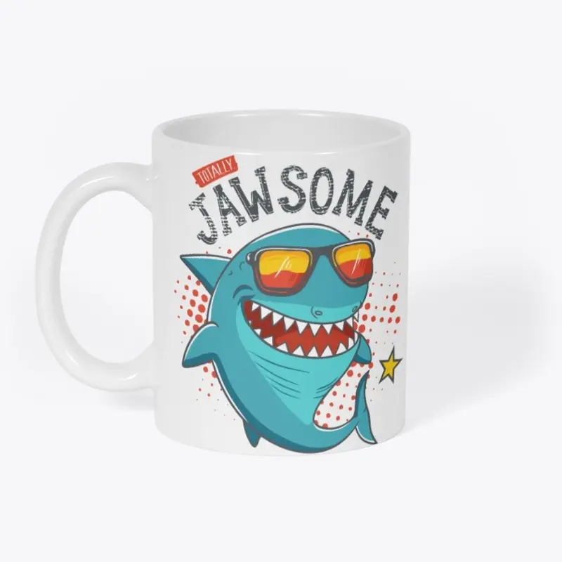 Totally Jawsome! Funny Cartoon Shark