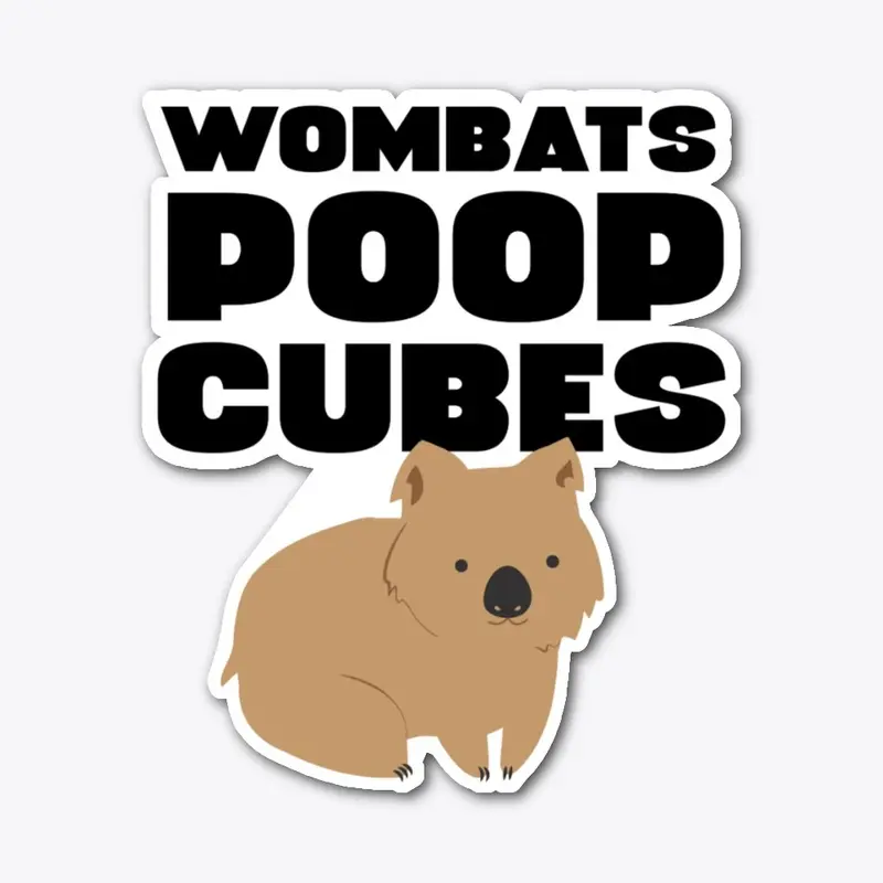 WOMBATS POOP CUBES