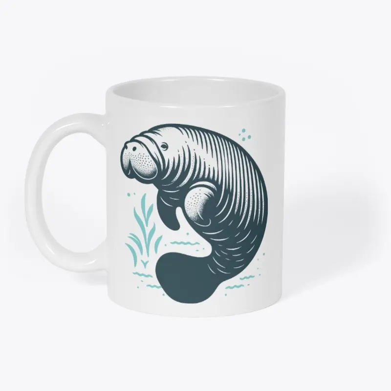 Cute Manatee Graphic