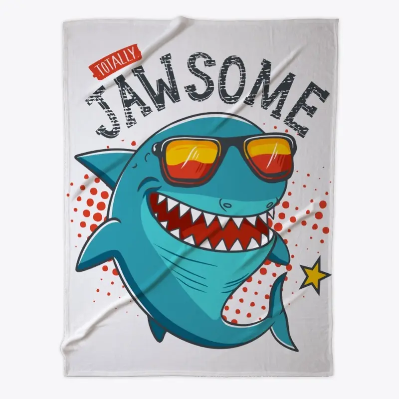 Totally Jawsome! Funny Cartoon Shark